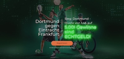 Mr Green Dortmund besiegt Frankfurt erhöhte Quote wetten