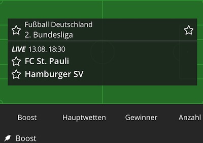 NEO.bet Boost Quote Hamburger Derby Wetten