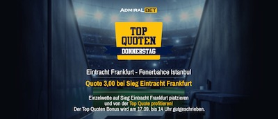 AdmiralBet Top Quote Frankfurt Fenerbahce Wetten EL