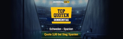 Admiralbet Top Quote Schweden Spanien Wetten