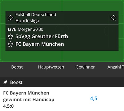 NEO.bet Boost Bundesliga Spieltag 6 Wetten