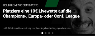 Wette bei Unibet auf die EL und erhalte eine Gratiswette zur BL!