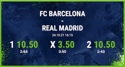 Bet at home Barcelona Real Madrid Clasico Wetten verbesserte Quoten