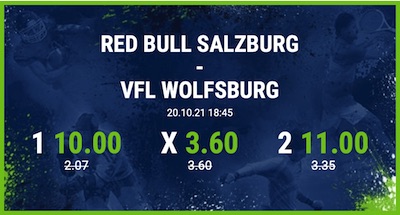 Bet at home Salzburg Wolfsburg wetten erhöhte Quoten CL