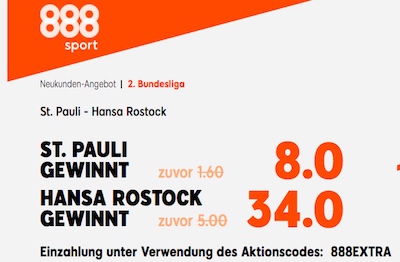 888sport St Pauli Hansa Rostock