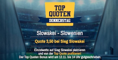 Admiralbet Top Quote zu Slowakei - Slowenien