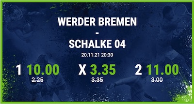 bet at home werder bremen schalke 04 erhöhte quoten wetten