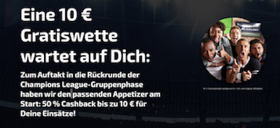 CL Spieltag 4 10 Euro gratis Mobilebet