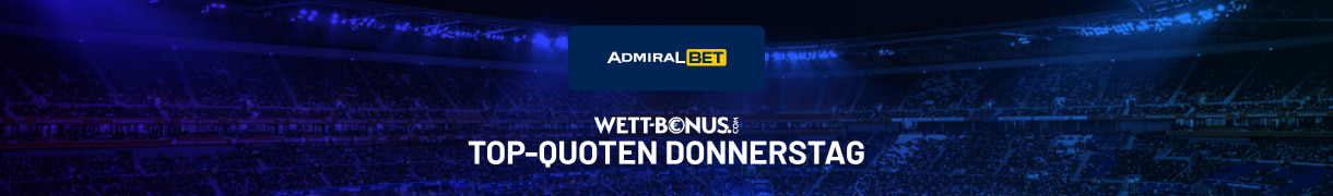 Admiralbet mit Top Quoten am Donnerstag