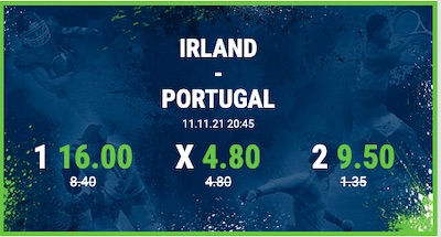 Bet at home steigert die Quoten zu Irland - Portugal!