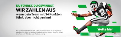 betway zahlt aus wenn dein team mit 14 punkten in front liegt