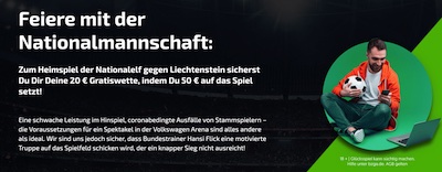 20€ Guthaben bei Mobilebet (Deutschland-Liechtenstein)