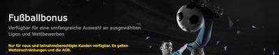 Der Fußballbonus von Bet365