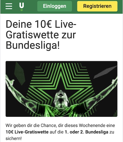 10 Euro Freebet Unibet Bundesliga