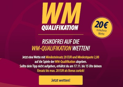 Wette bei Admiralbet auf die WM-Quali!