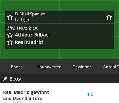 neobet athletic bilbao real madrid wetten erhöhte quote