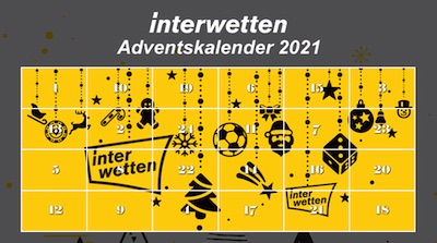 Adventskalender 2021 von Interwetten