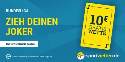 Zieh den Joker bei der sportwetten.de