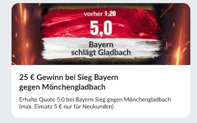 mit gesteigerten bildbet quoten auf bayern gladbach wetten