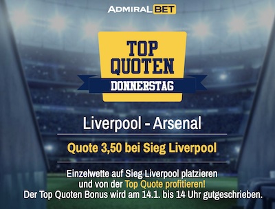 liverpool arsenal admiralbet quoten