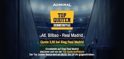 admiralbet top quoten donnerstag real madrid besiegt athletic bilbao copa del rey wetten