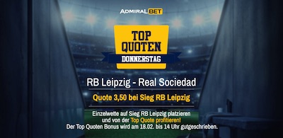 admiralbet top quoten donnerstag rb leipzig quote real sociedad el