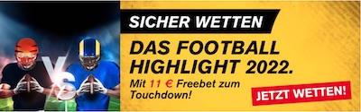 11€ Interwetten Gutschein für den Super Bowl!