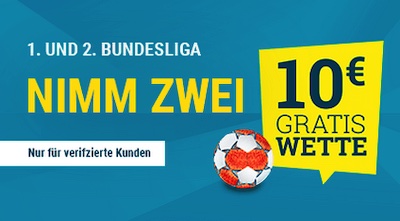 Sportwetten.de Bundesliga Freebet: Nimm Zwei