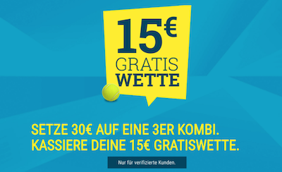 15€ Freebet von sportwetten.de zu den Rio Open