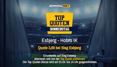 admiralbet top quoten donnerstag esbjerg hobro