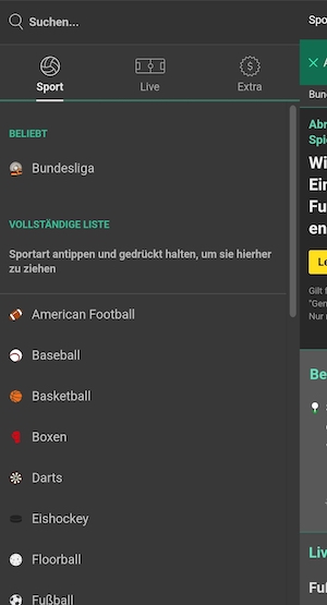 Die Sportarten des bet365 Wettprogramms im Überblick