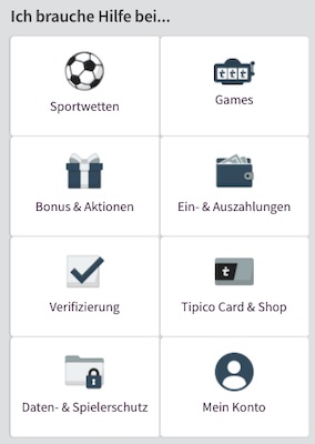Tipico hilft dir bei Problemen