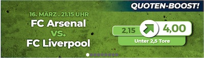 Hpybet Boost zu Arsenal - Liverpool