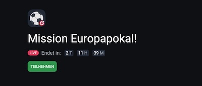 Mission Europapokal bei Betano