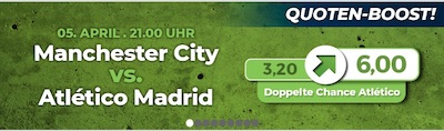 Quote 6.0 auf X2 nur bei Happybet