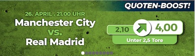 City - Real Boost von Happybet!