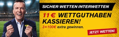 11€ gratis Wettguthaben von Interwetten warten zum CL-Viertelfinale auf dich