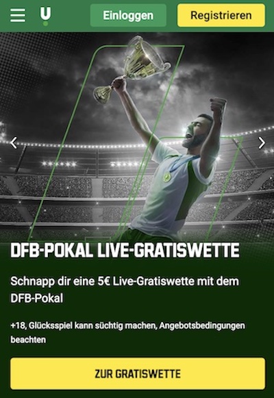 5 Euro gratis DFB Pokal Unibet