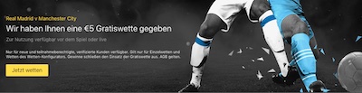 Bet365 gratis Guthaben für Real - City