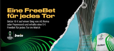 5€ Freebet von Bwin für jedes Tor deiner Mannschaft im ECL Finale!