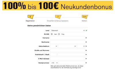 Dein weg zur interwetten anmeldung