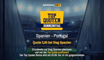 admiralbet top quoten donnerstag spanien portugal