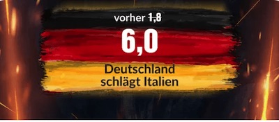 bildbet erhöht deutschland italien quote