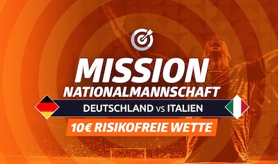 Risikofrei auf Deutschland - Italien Wetten bei Betano