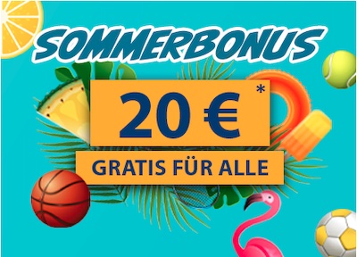 20€ gratis Guthaben warten bei Bet3000