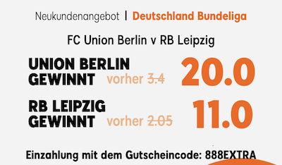 Der Quotenboost von Union - Leipzig, verfünffacht deinen Gewinn