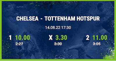 Die Quoten von Chelsea - Tottenham bei von bet-at-home im Überblick.
