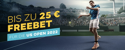 Mit Merkur Sport könnt ihr euch für die US Open eine Freebet von bis zu 25 € sichern.
