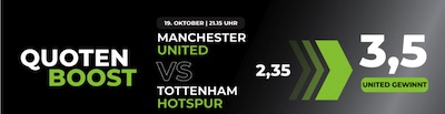 happybet erhöhte man united tottenham quote