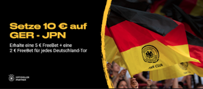 Bei Bwin gibt es Freiwetten zu holen für Deutschland - Japan!